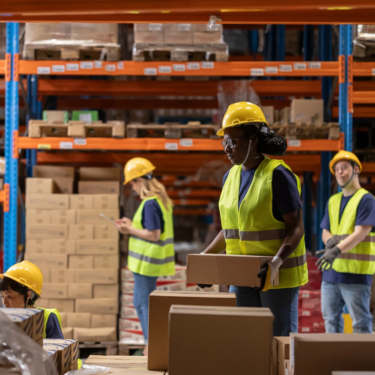 Real time tracking and delivery window coordination by USL for consumer goods freight forwarding