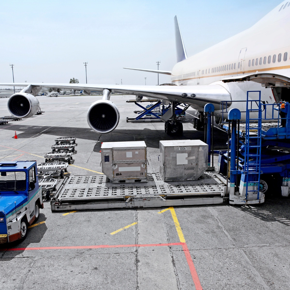 Raw material shipping coordinated by USL for manufacturing facilities